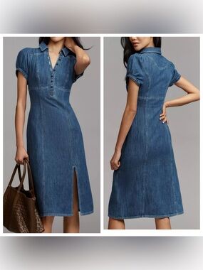 reformation zander linen dress Reformation 100% Black Linen Zander Dress Sweetheart midi strappy spaghetti